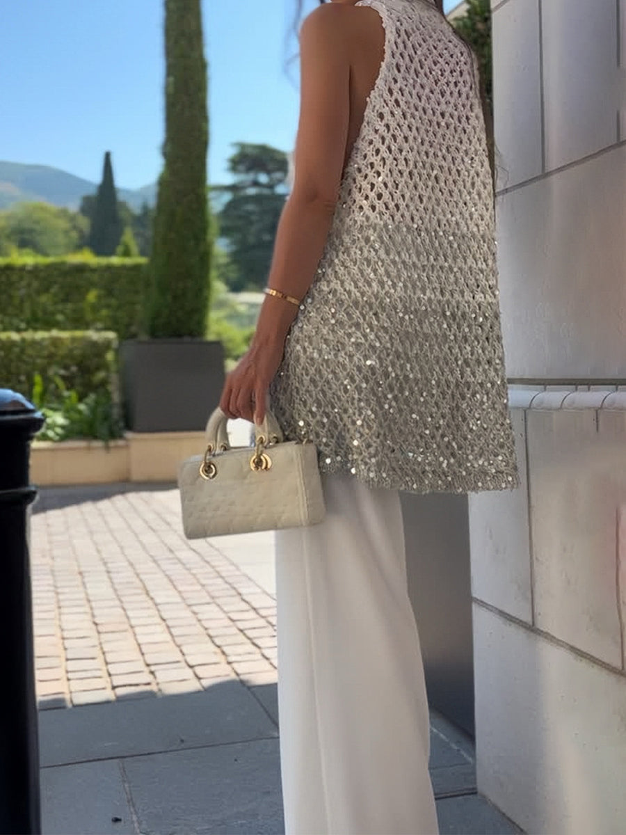 Knit Sequin Elegant Sweater