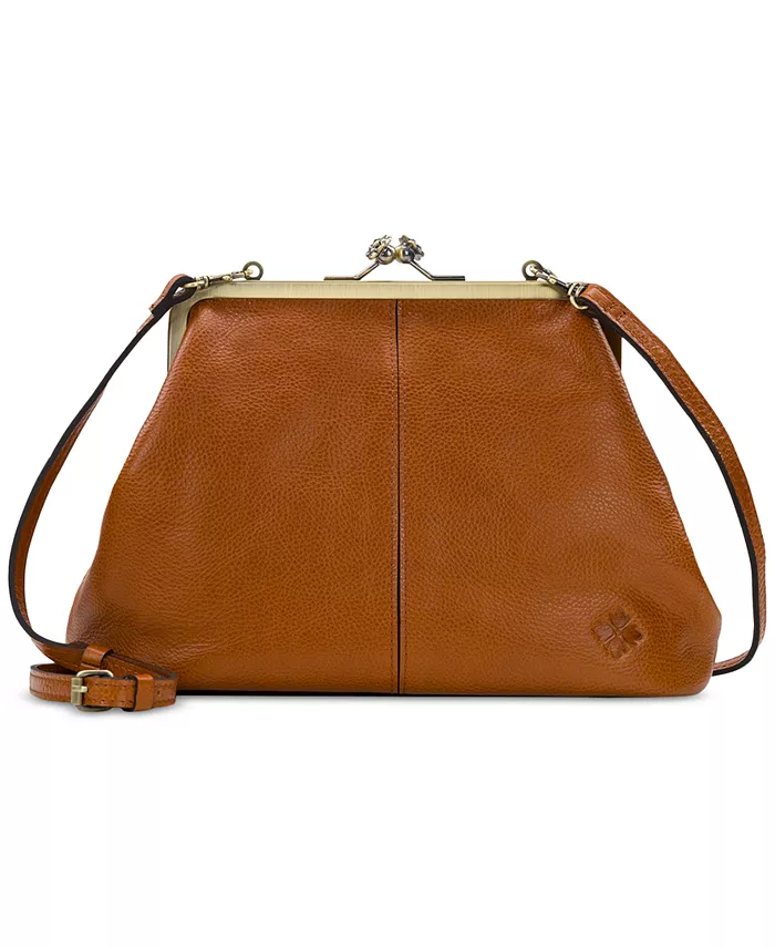 (⏰Last Day Sale For $39.99💥)-Classic Kiss-lock Closure Adorned Leather Bag