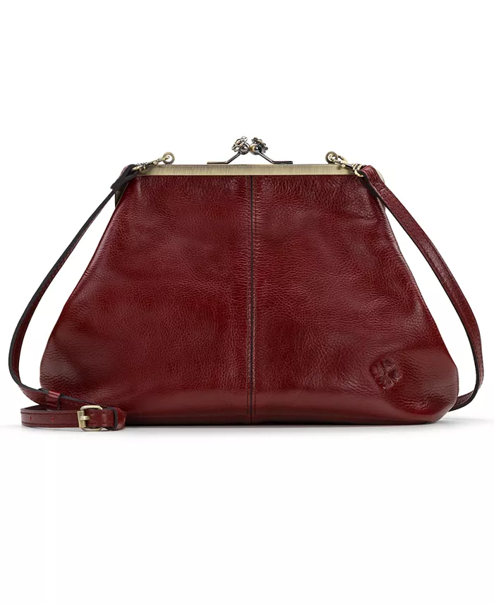 (⏰Last Day Sale For $39.99💥)-Classic Kiss-lock Closure Adorned Leather Bag