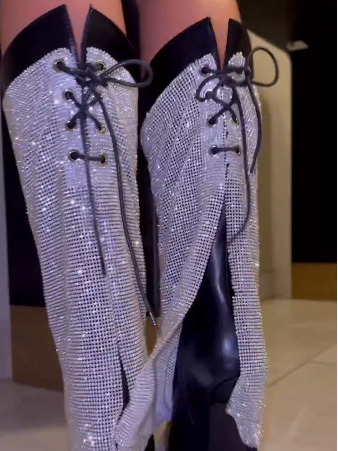 Shimmer Crystal Boots