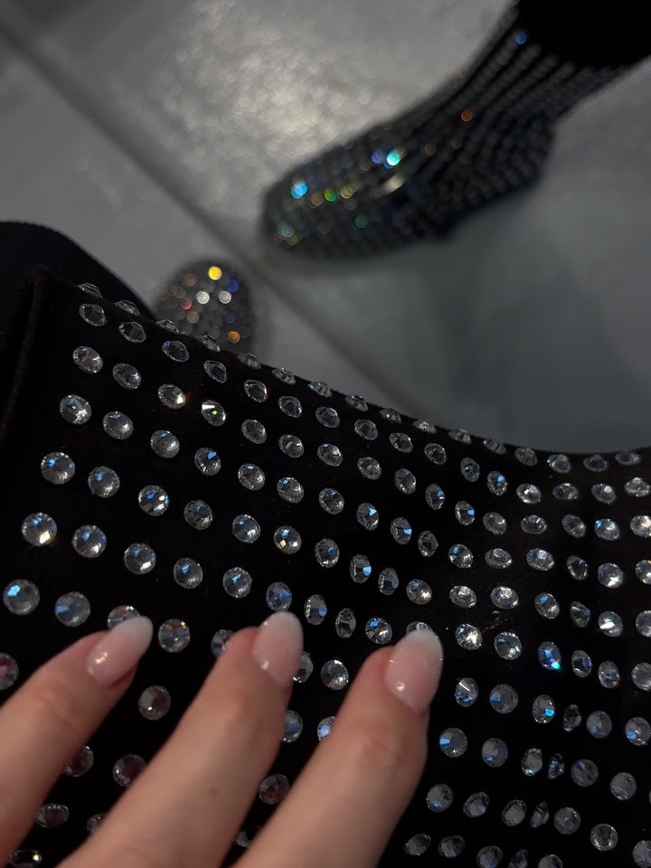 Rhinestone Ankle Boots