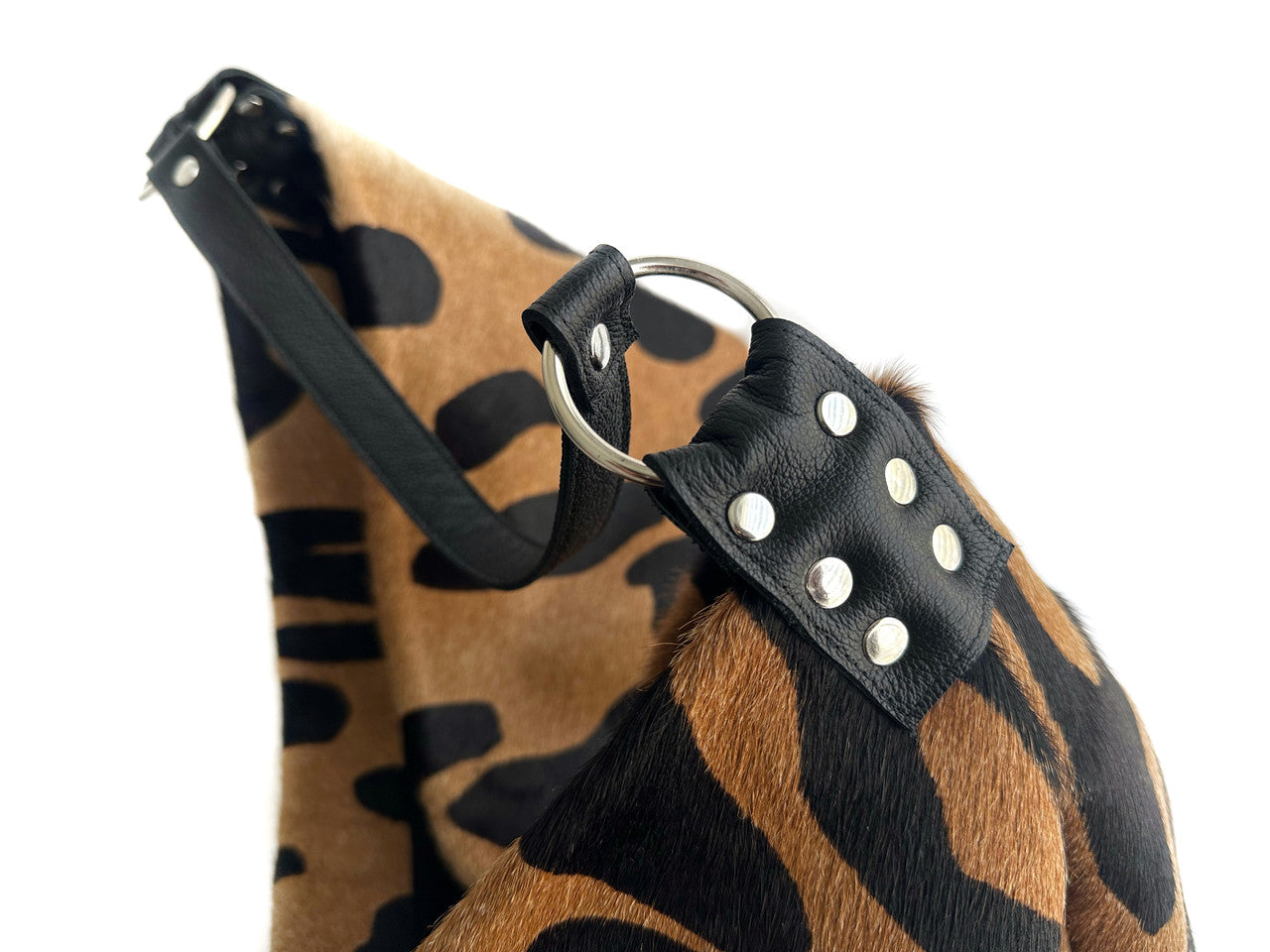 Leopard - Print Hobo Bag
