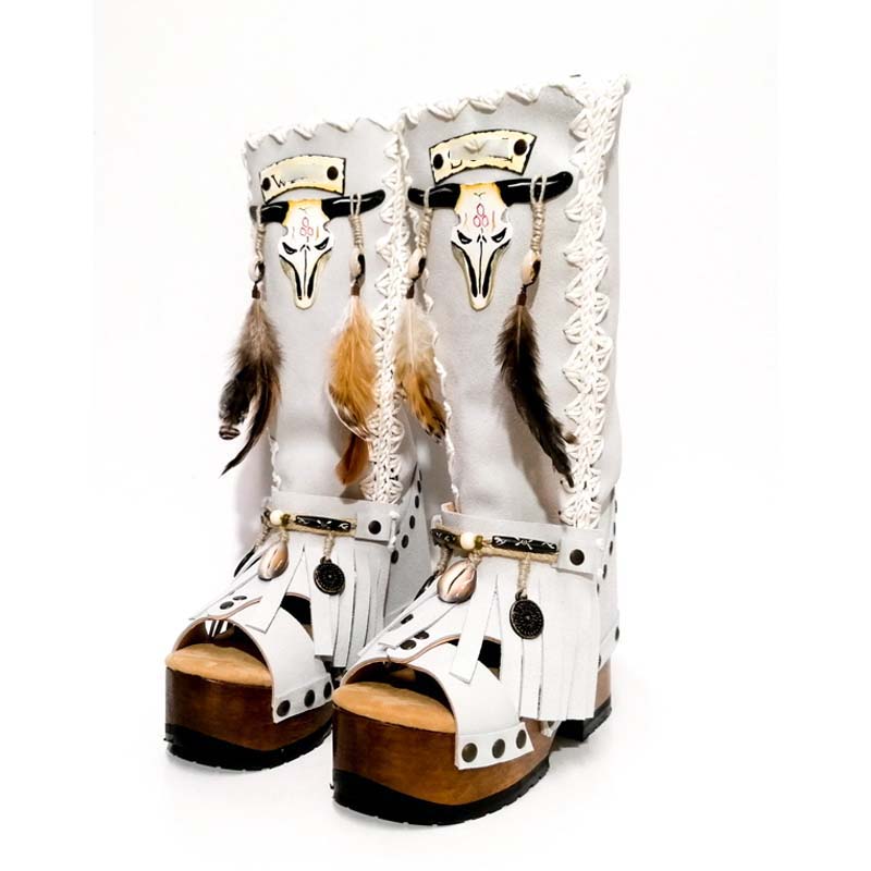 (Free shipping💥 for a limited time)Handmade Platform Sandals Boots