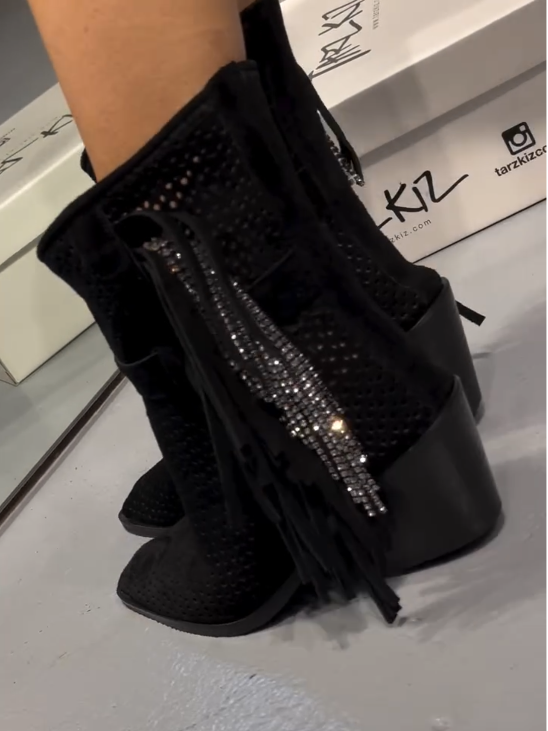 Black Suede Ankle Boots
