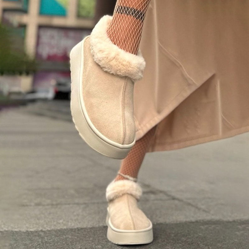 Thick-soled Fleece-lined-on Warm Snowshoes