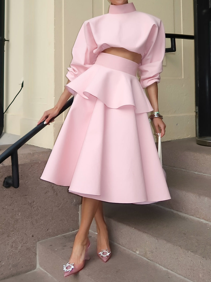 Elegant Flouced Two-Piece Dress(free shopping‼️)