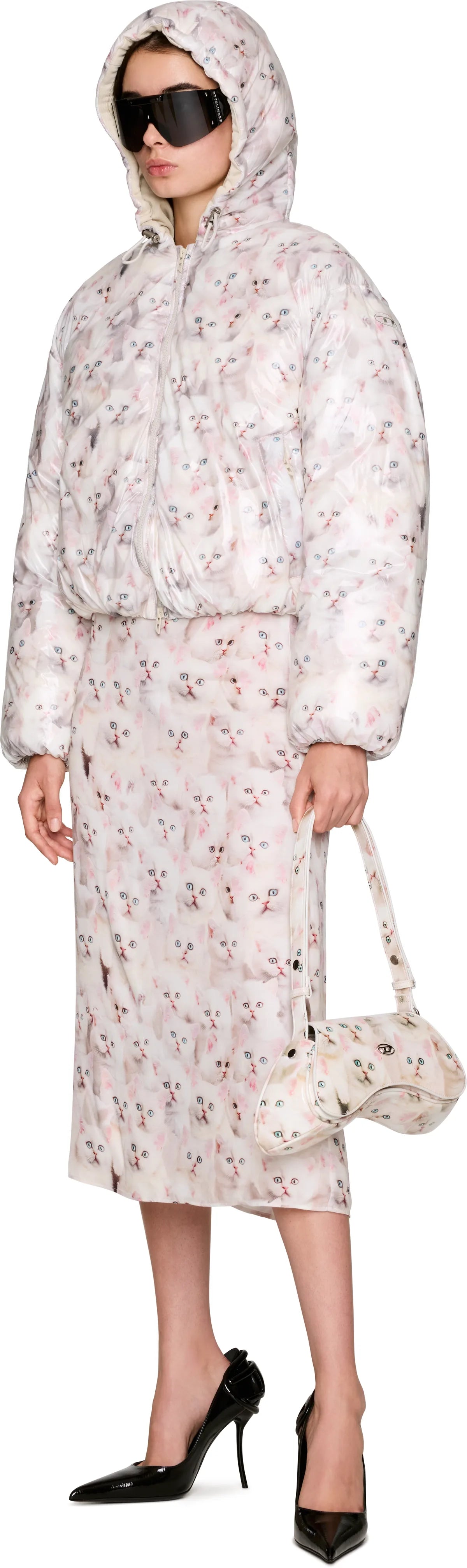 Cat - Print Crossbody Bag