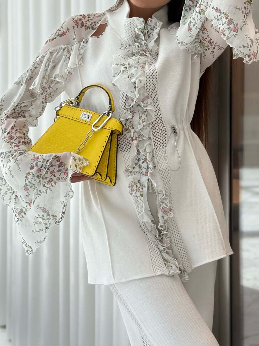 Floral Print Ruffled Two Pieces Set