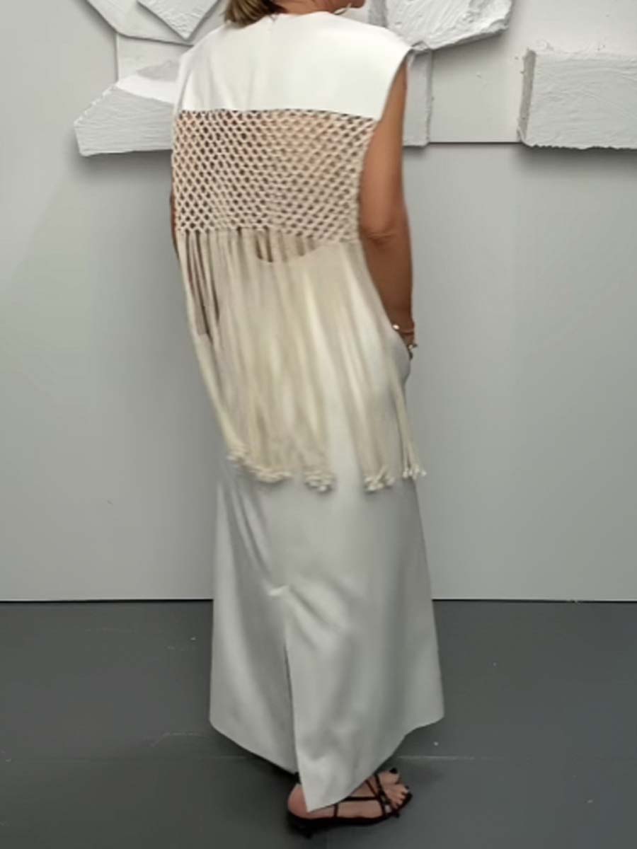 Back Tassel Maxi Dress