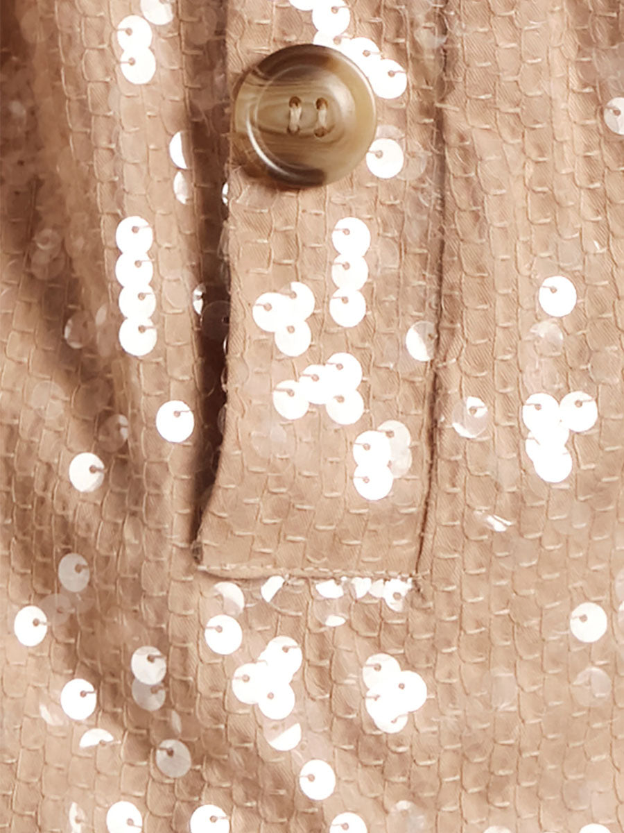 Fashion Double-breasted Sequin Jacket