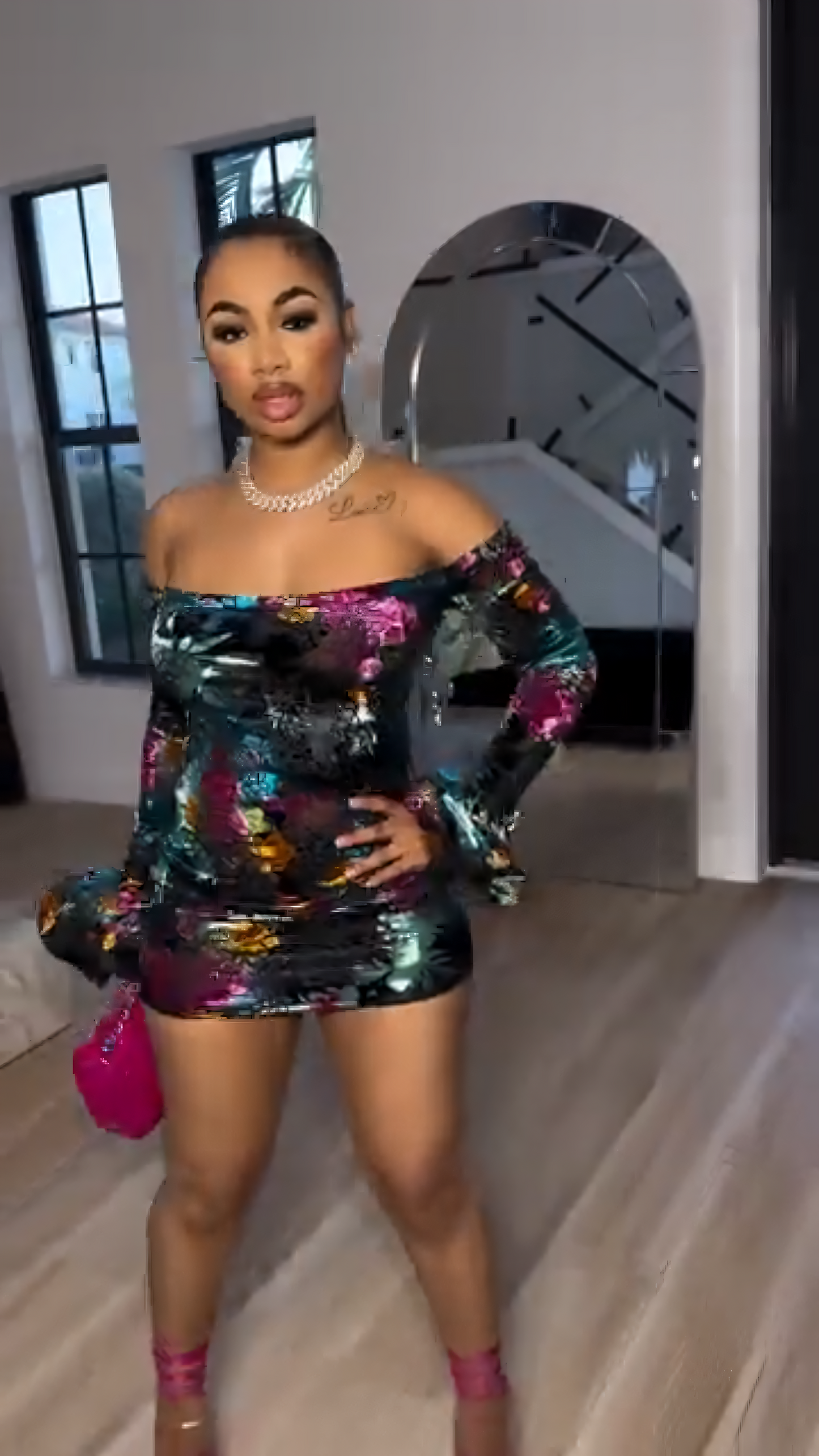 Velvet Orchid Dress