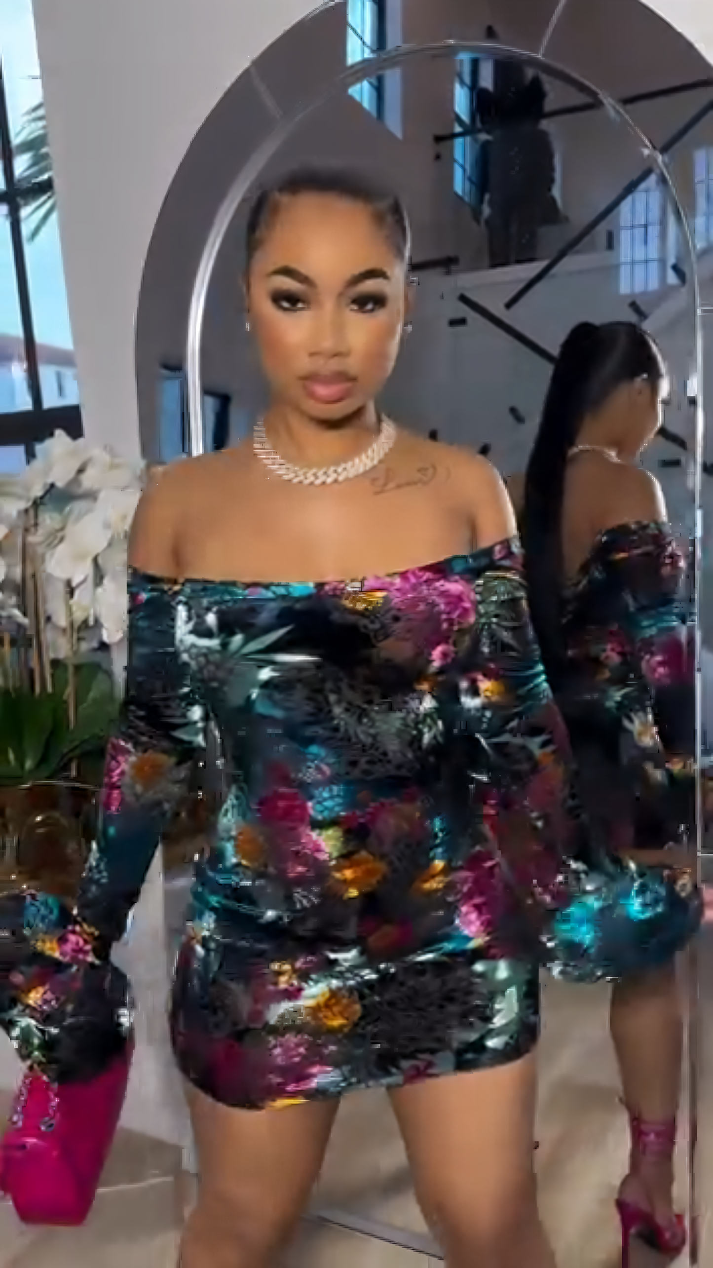 Velvet Orchid Dress