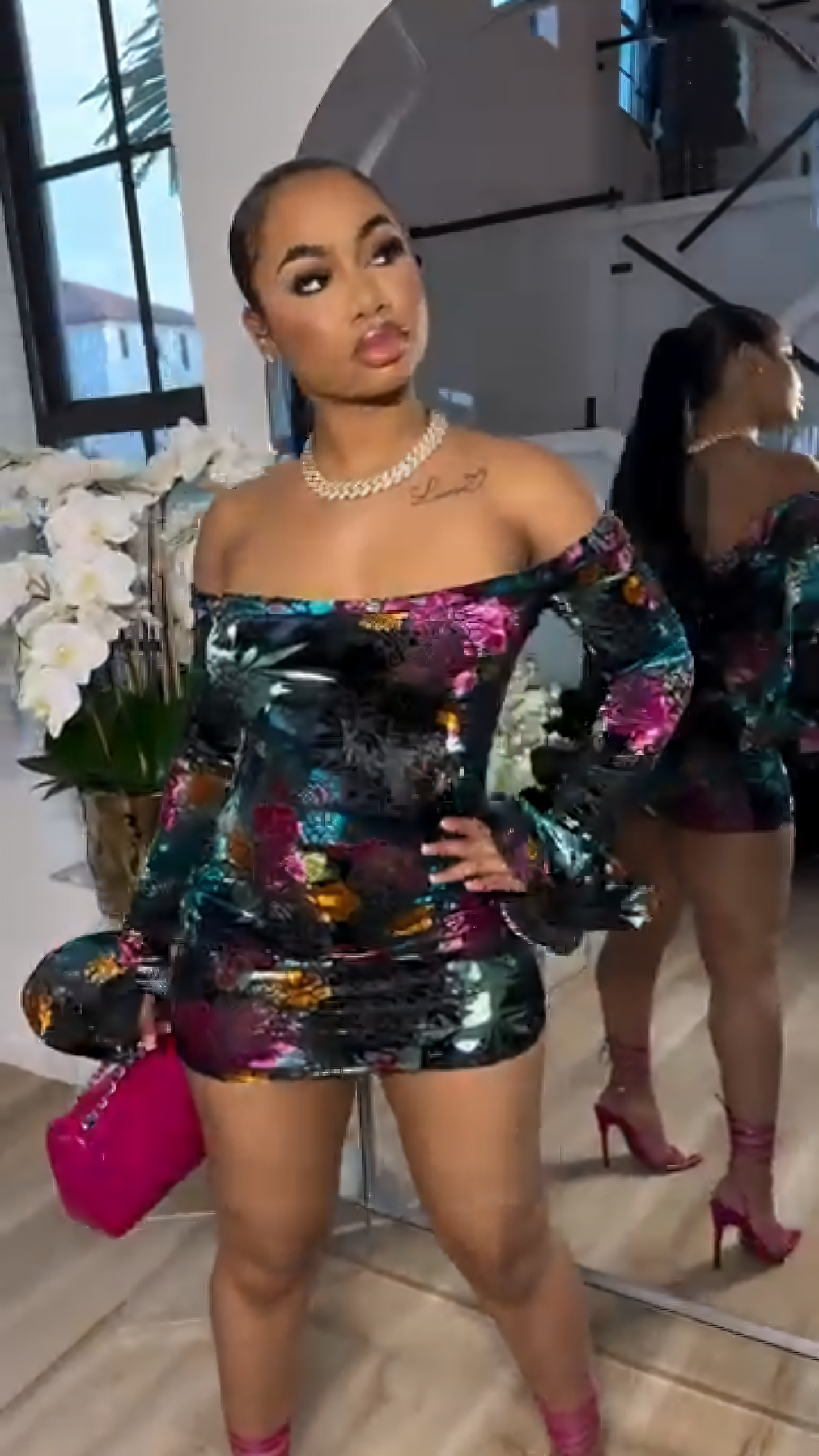 Velvet Orchid Dress