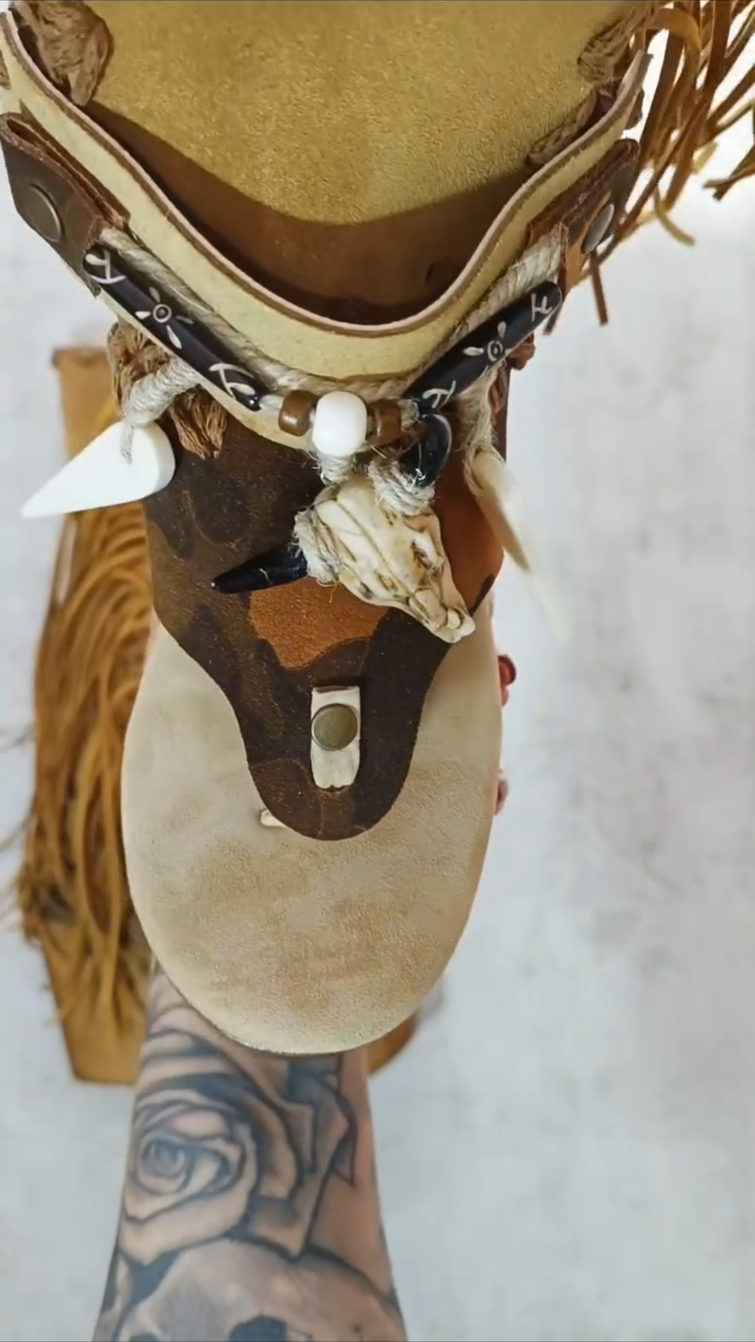 Boho Fringe Platform Boots