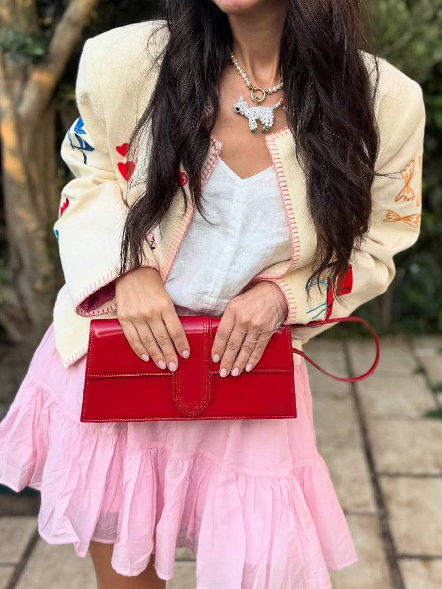 Casual Embroidered Short Jacket