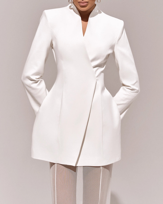 White Sheer - Sleeve Crop Top & Mesh Mermaid Skirt Set