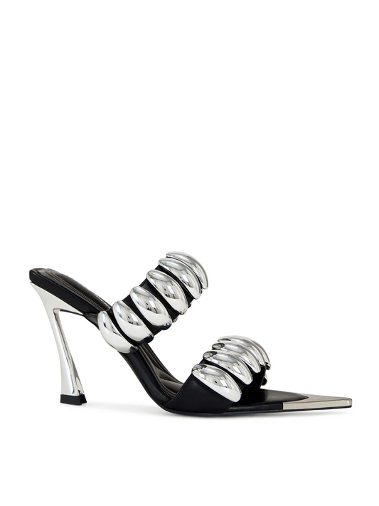 BLACK STILETTO SANDAL