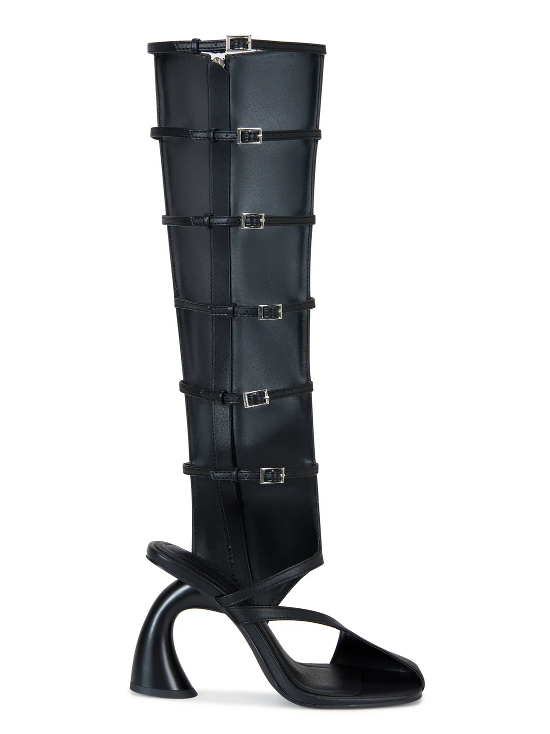 BLACK CHUNKY HIGH BOOTS