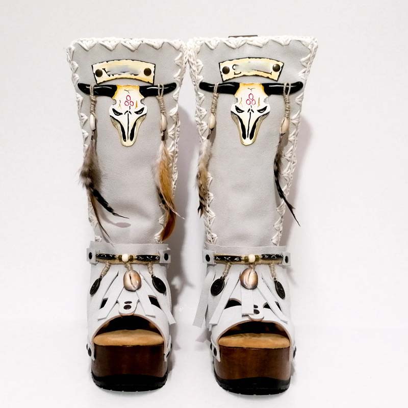 （Free shipping💥 for a limited time）Handmade Platform Sandals Boots