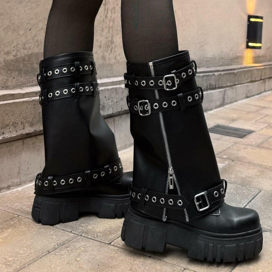 Thick-soled Martin Boots Trouser Boots