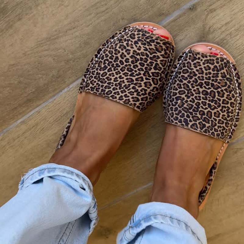 Flat Peep-Toe Sandals