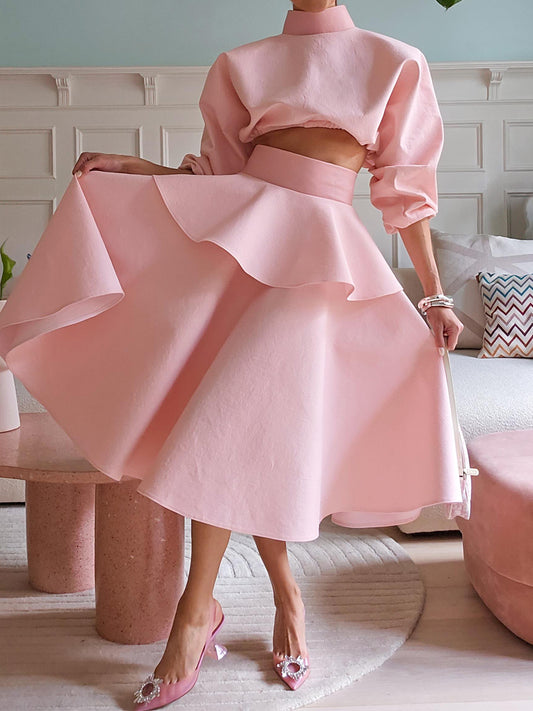 Elegant Flouced Two-Piece Dress（free shopping‼️）