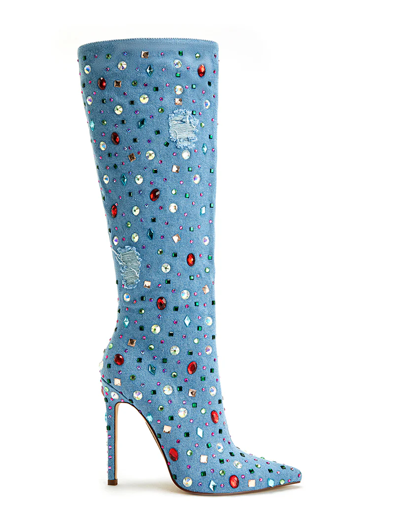 CHILI - DENIM STILETTO BOOT