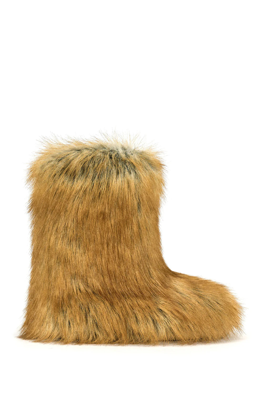TAN FAUX RED FOX FUR BOOTIE