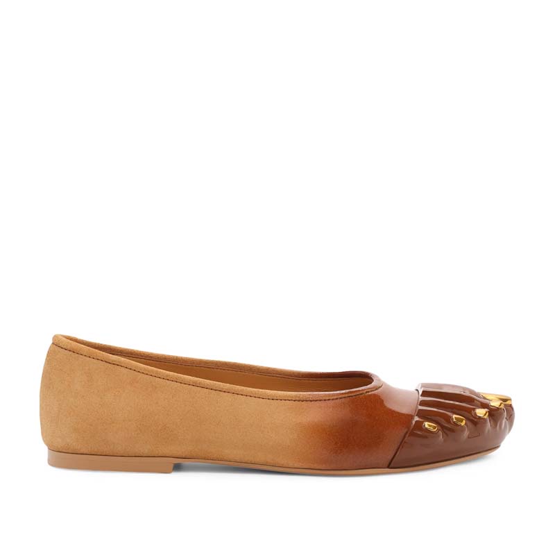 Fashion Golden Thumb Flat Shoes