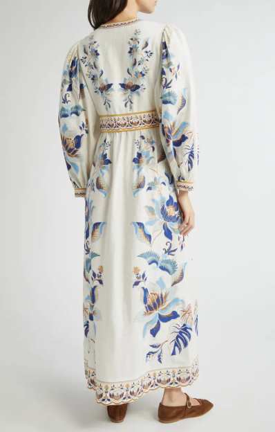 V-Neck Printed Dress