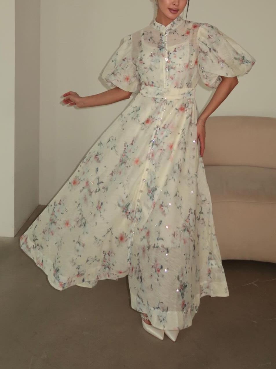 Short Sleeve Elegant Soft Midi Dress