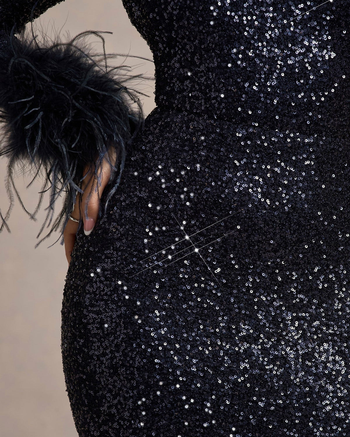 Printed Cheongsam - Style Bodycon Dress