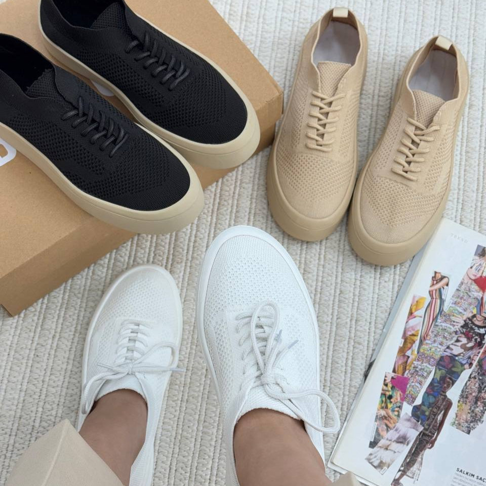 Lace - Up Knit Sneakers (Available in Multiple Colors)