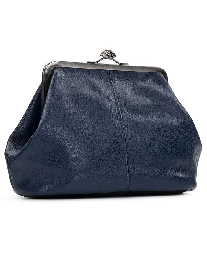 (⏰Last Day Sale For $39.99💥)-Classic Kiss-lock Closure Adorned Leather Bag