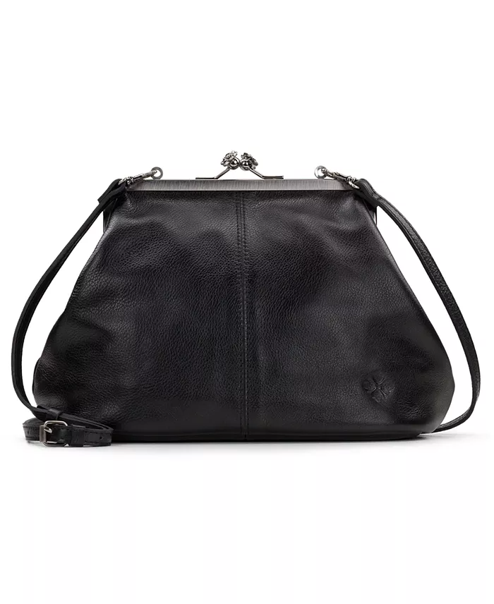 (⏰Last Day Sale For $39.99💥)-Classic Kiss-lock Closure Adorned Leather Bag