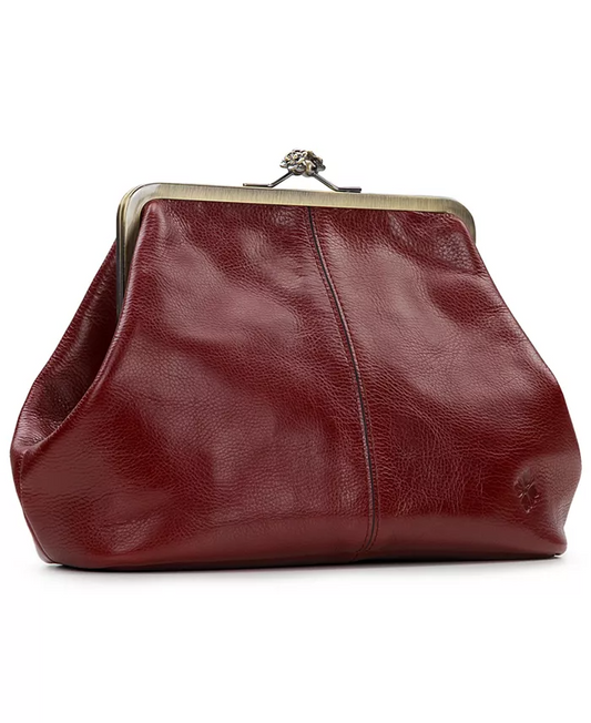 (⏰Last Day Sale For $39.99💥)-Classic Kiss-lock Closure Adorned Leather Bag