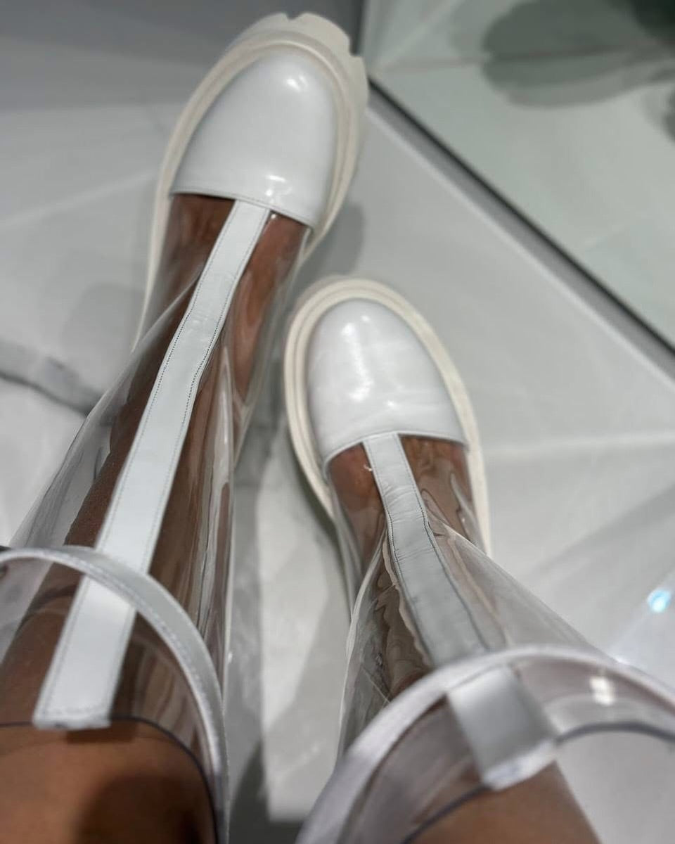 See-through cool high boots