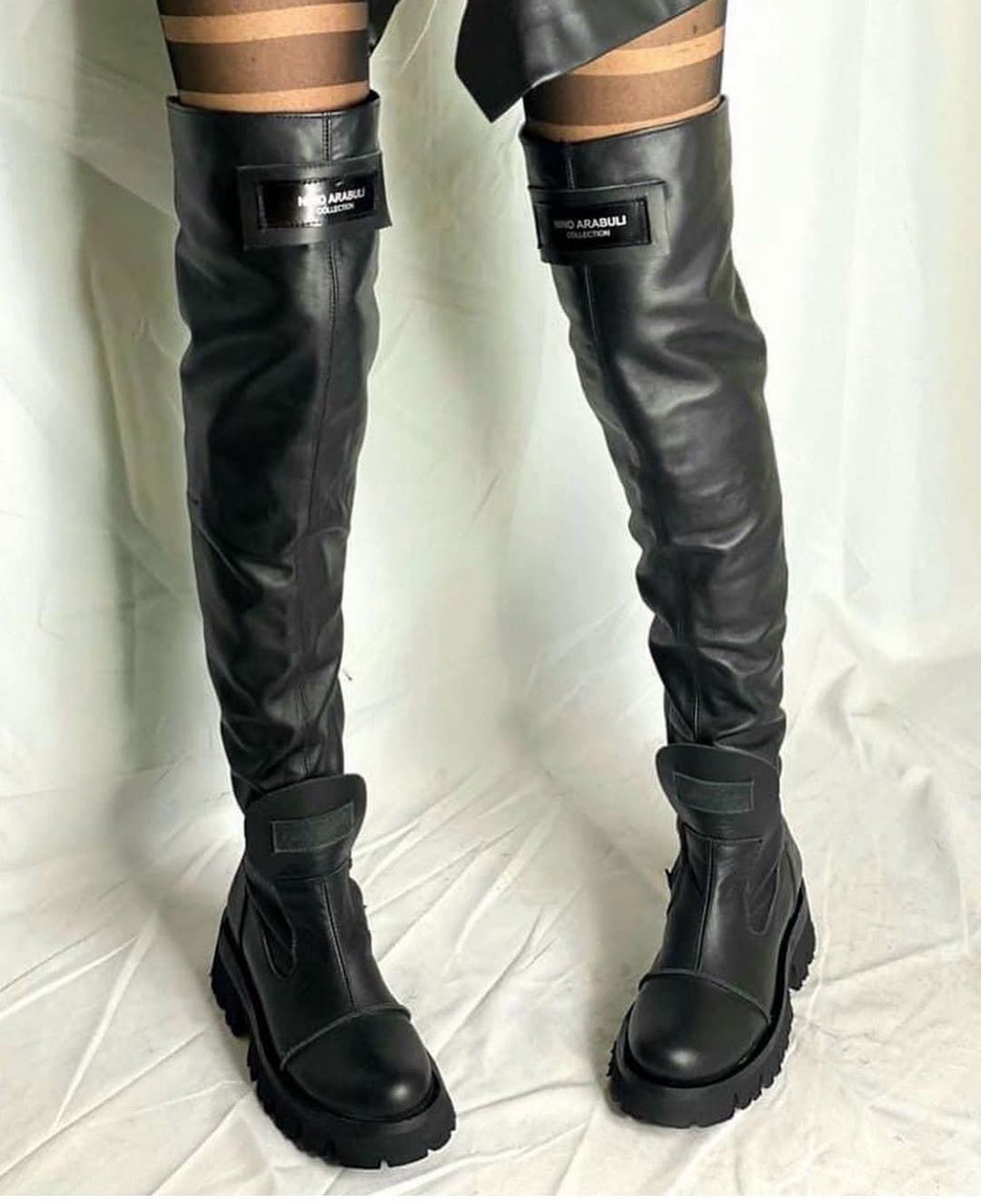 Multi - Color Over - the - Knee Boots