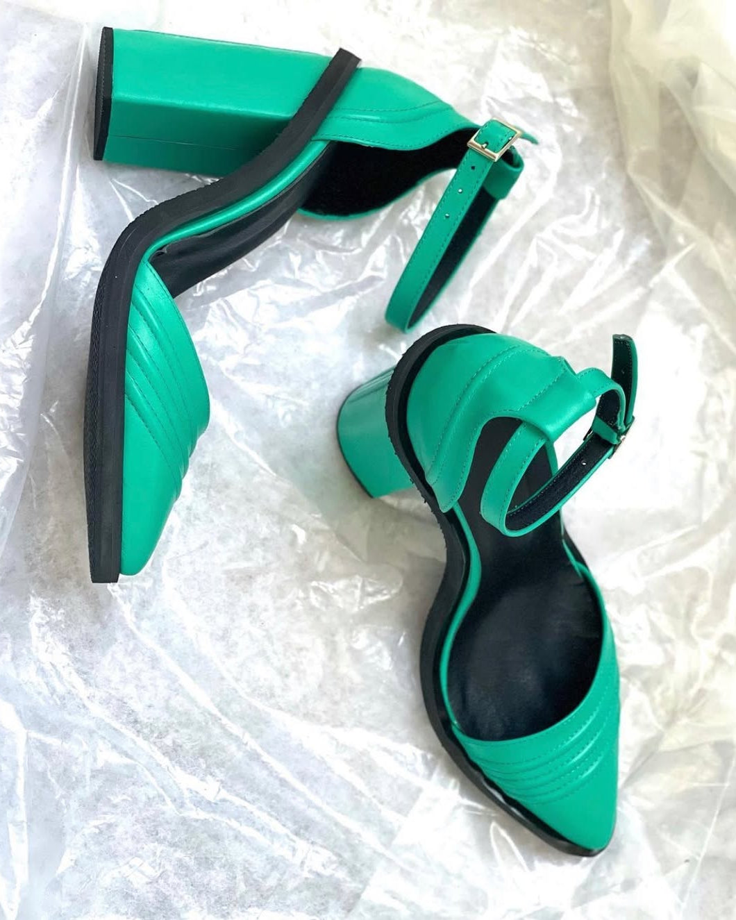 Modern Contrast Heels