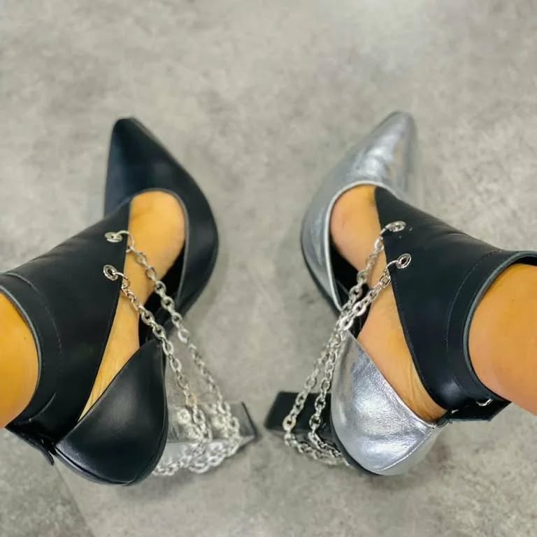 Chain-Edge Block Heels