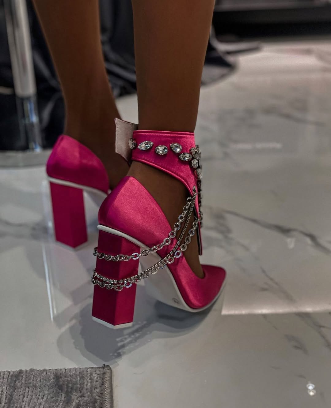 Glam Chain Heels