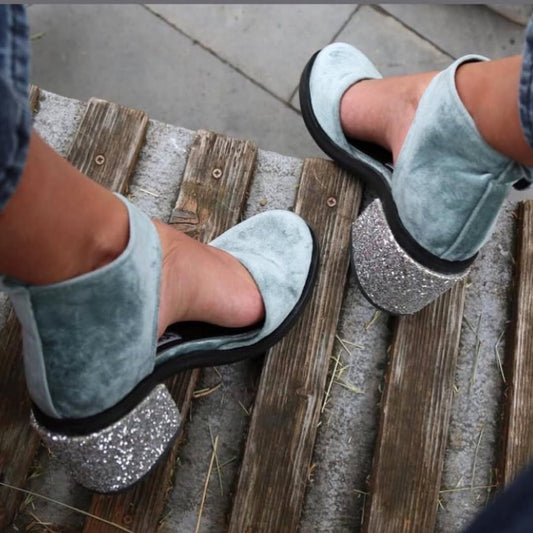 Buckle Strap Block Heel Ankle Boots