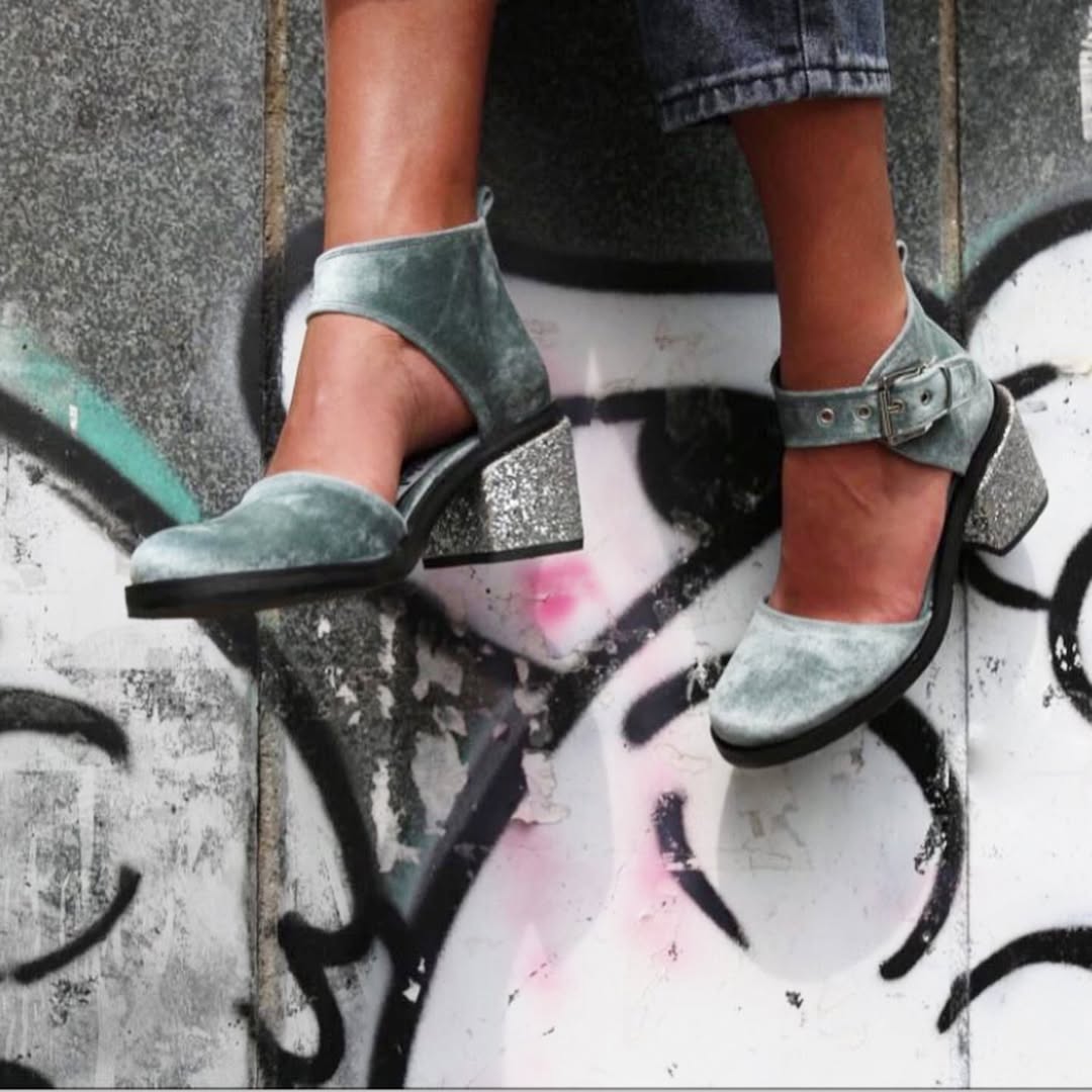 Buckle Strap Block Heel Ankle Boots