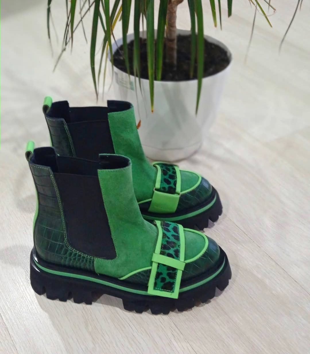 Neon Jungle Chelsea Boots