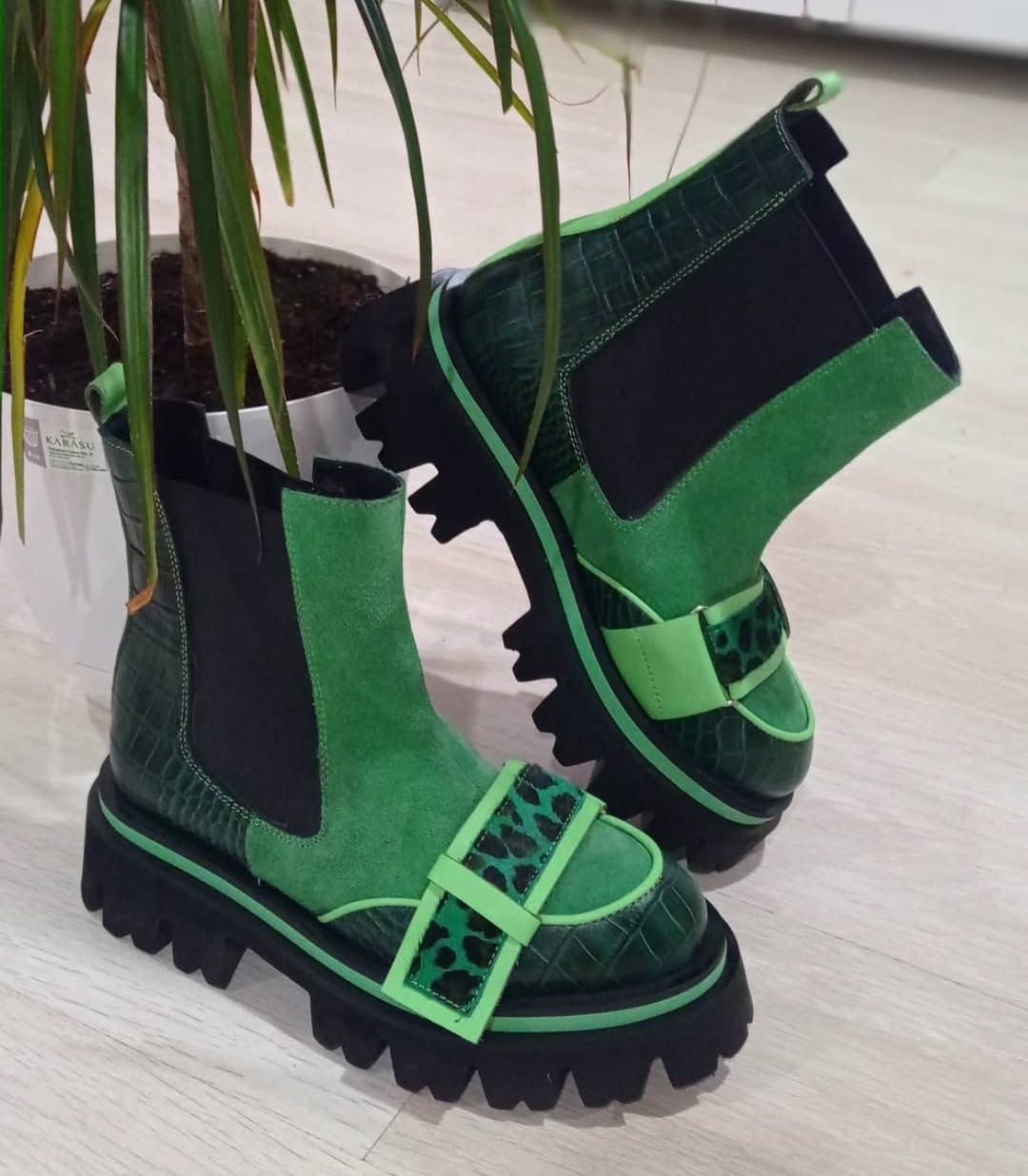 Neon Jungle Chelsea Boots