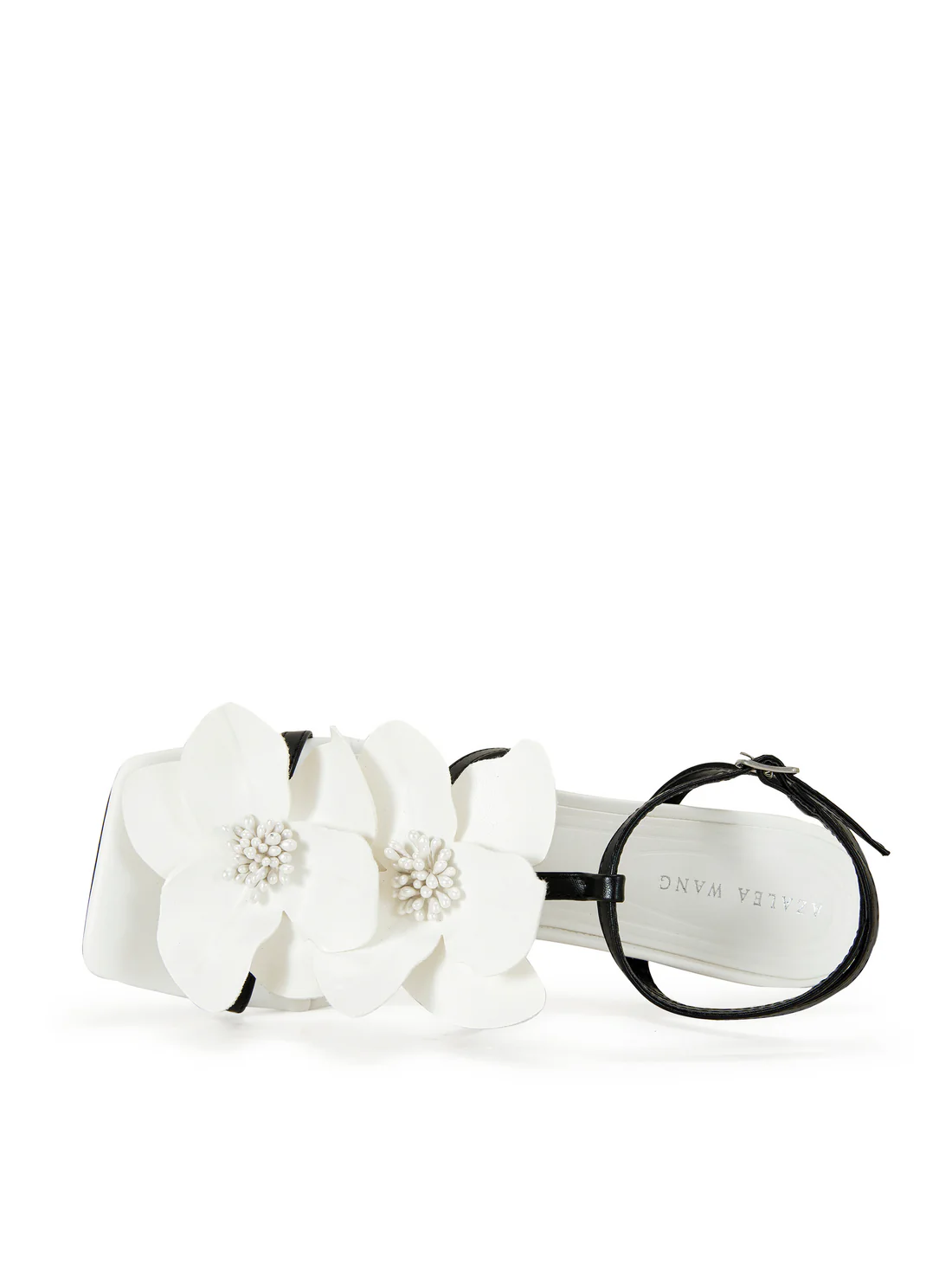 Floral Ankle - Strap Heels