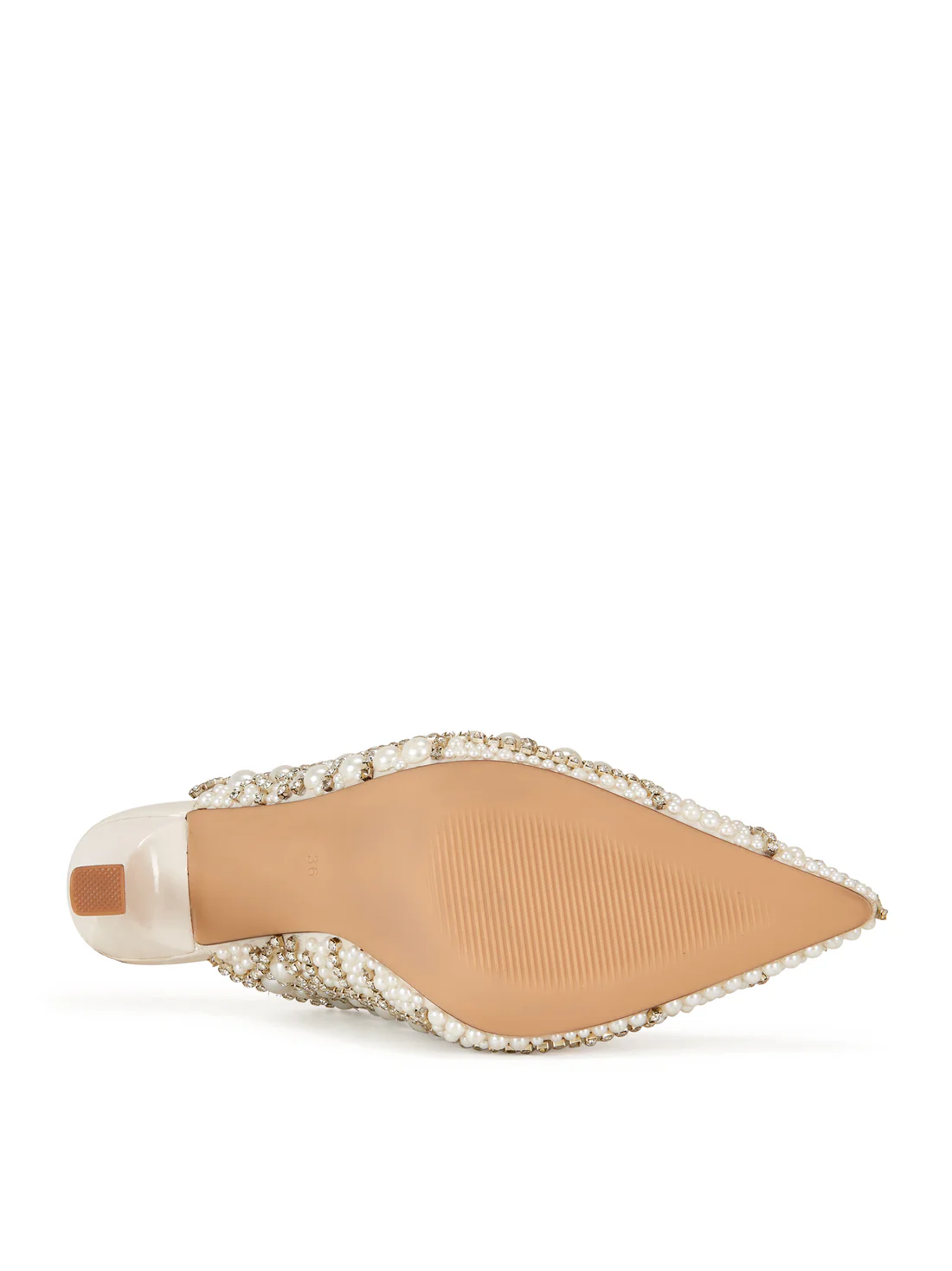 Pearl & Rhinestone Embellished Mules