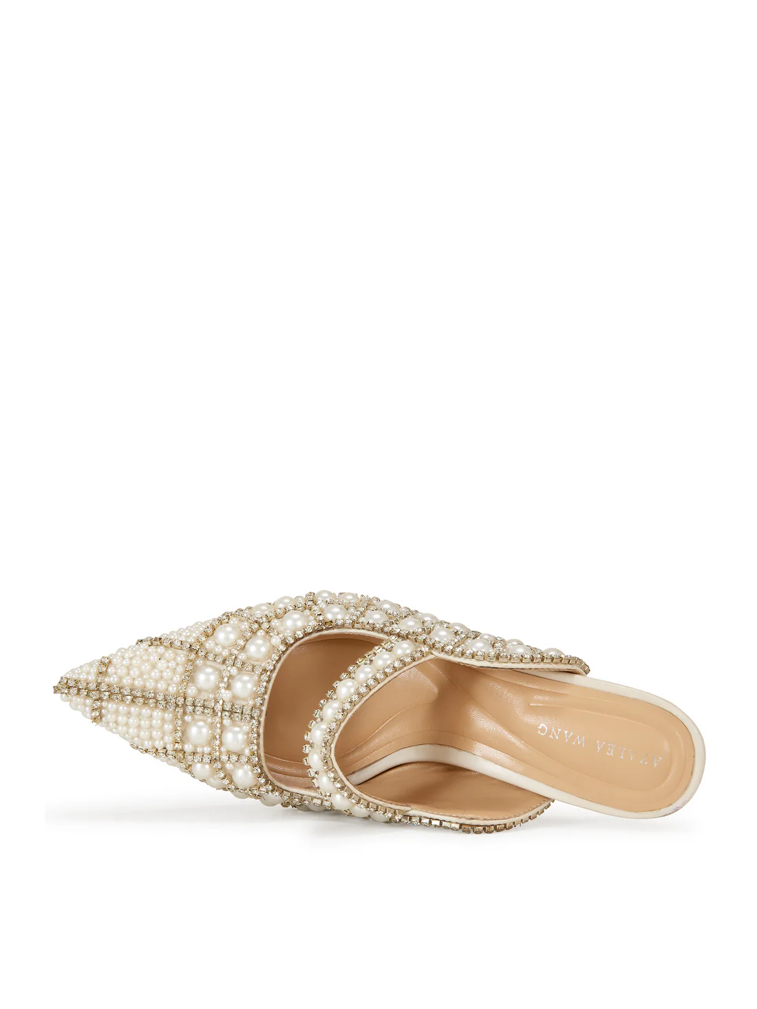 Pearl & Rhinestone Embellished Mules