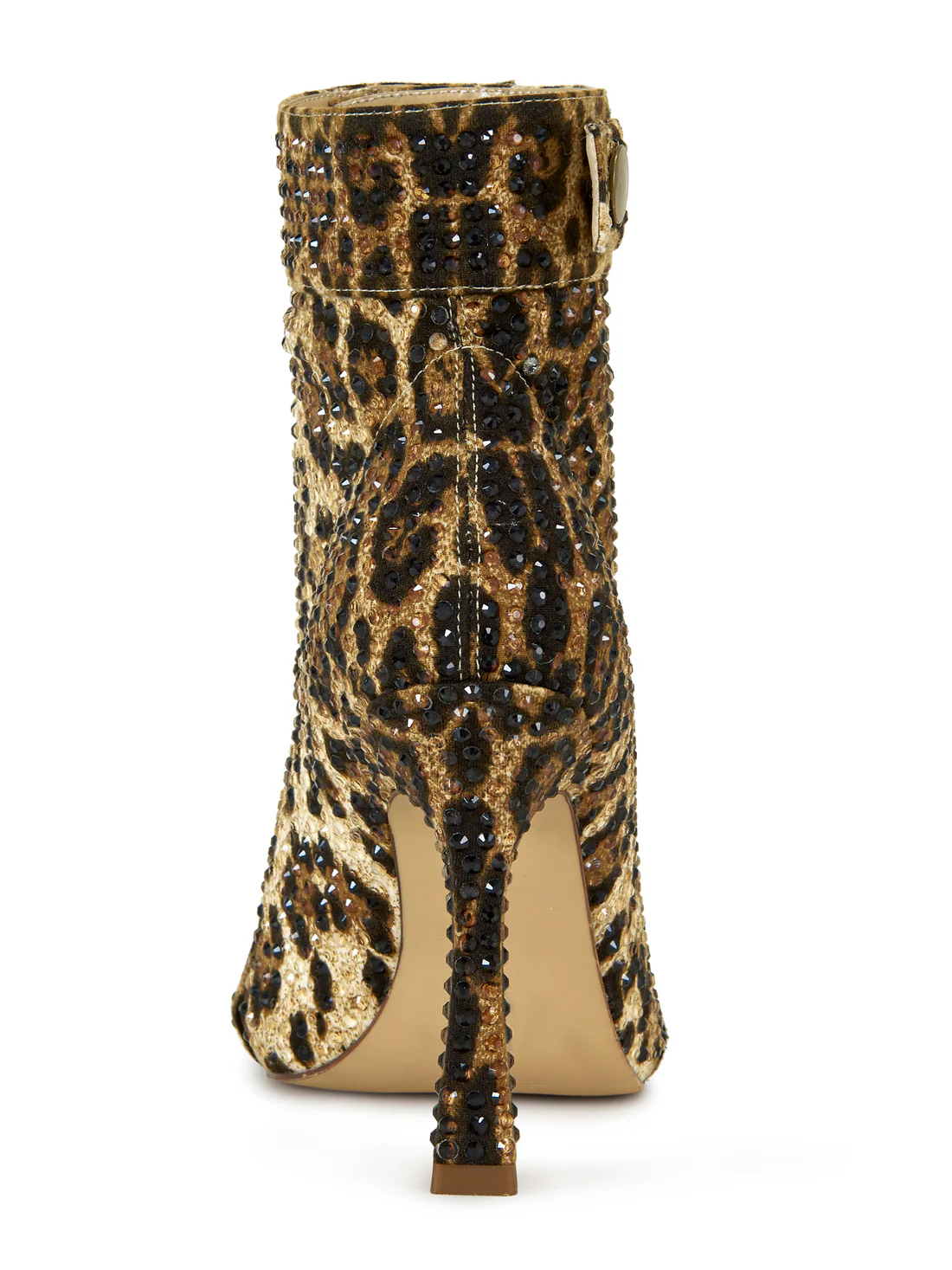 Leopard print stiletto boots