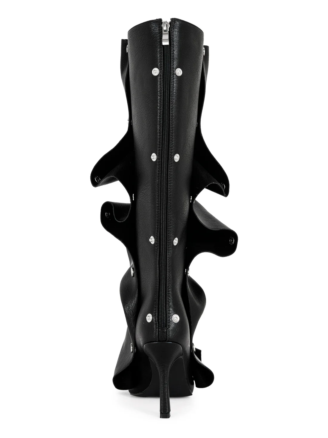 Studded Stiletto Knee High Boots